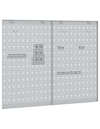 Pannello per attrezzi 2 pcs Grigio 100 x 1 x 80 cm