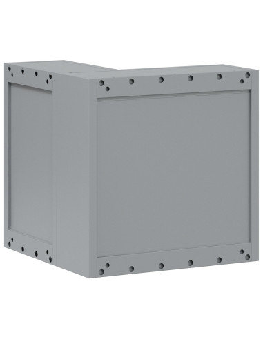 Mobile per attrezzi con blocco Rosso e Grigio 55 x 55 x 55 cm