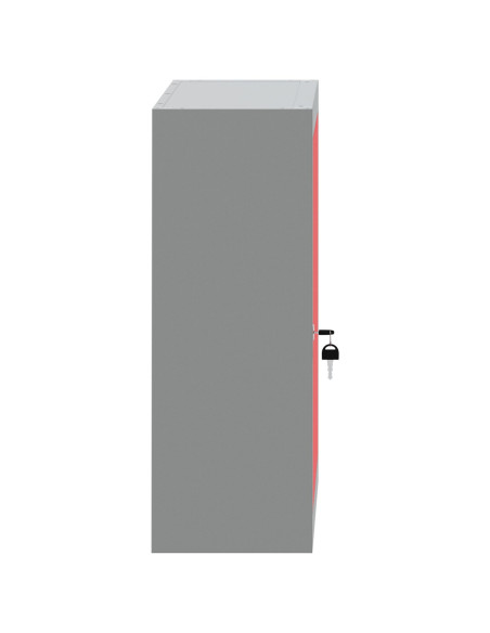 Armadio da attrezzi a muro  Rosso 50x20x55 cm in Acciaio
