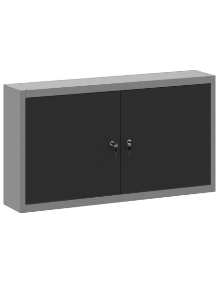 Armadio per attrezzi da parete  Nero 100x20x55 cm Acciaio
