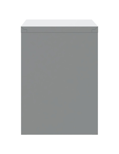 Mobile per attrezzi Nero e Grigio 50 x 25 x 35 cm