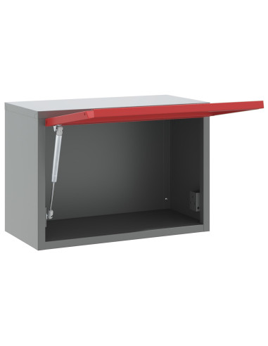 Mobile per attrezzi Rosso e Grigio 50 x 25 x 35 cm