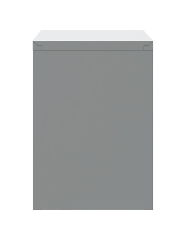 Mobile per attrezzi Rosso e Grigio 50 x 25 x 35 cm