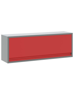 Mobile per attrezzi Rosso e Grigio 100 x 25 x 35 cm 2