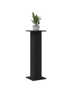 Supporto per piante 2 pcs Rovere Nero 30 x 30 x 95 cm