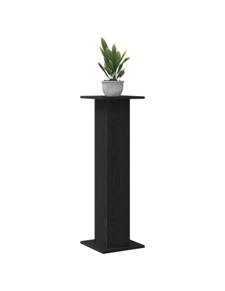 Supporto per Piante  2 pz Nero Rovere 30x30x95 cm Legno Ingegnerizzato