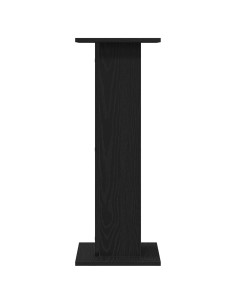 Supporto per piante 2 pcs Rovere Nero 30 x 30 x 80 cm
