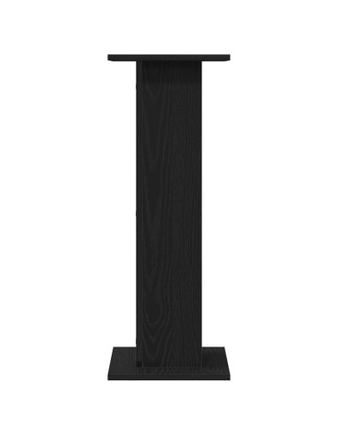 Supporto per piante 2 pcs Rovere Nero 30 x 30 x 80 cm