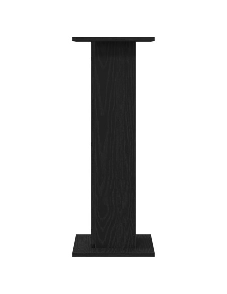 Supporto per piante 2 pcs Rovere Nero 30 x 30 x 80 cm