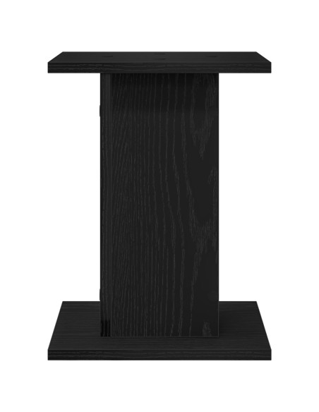 Supporto per piante  2 pezzi Rovere Nero 30x30x40 cm Legno ingegnerizzato