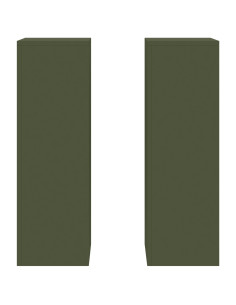 Supporto per piante 2 pcs Oliver verde 24 x 24 x 75 cm Acciaio 2