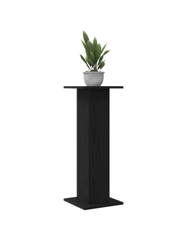 Supporto per piante 2 pcs Rovere Nero 30 x 30 x 80 cm