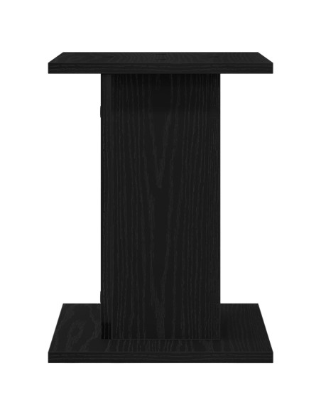 Supporto per piante  2 pezzi Rovere Nero 30x30x40 cm Legno ingegnerizzato