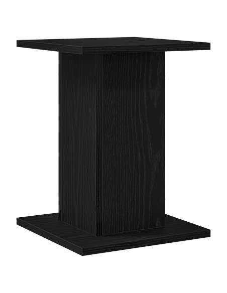 Supporto per piante  2 pezzi Rovere Nero 30x30x40 cm Legno ingegnerizzato