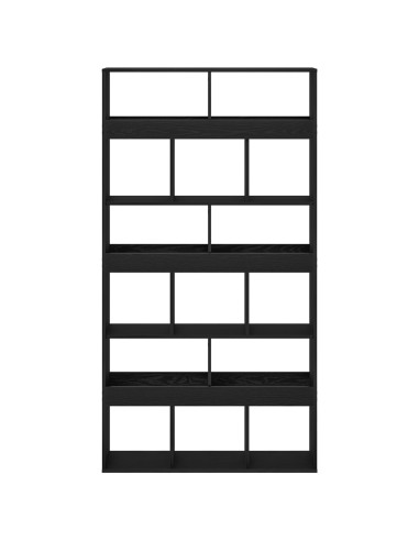 Armadio per Libri 2 pcs Rovere Nero 100 x 33 x 187,5 cm