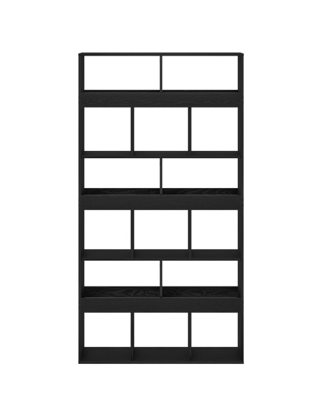 Armadio per Libri 2 pcs Rovere Nero 100 x 33 x 187,5 cm