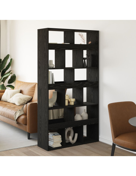 Supporto per Piante Legno Ingegnerizzato Nero 100x33x187,5 cm