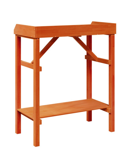 Tavolo da Giardino in Acacia 75x40x90 cm Legno Massello di Pino