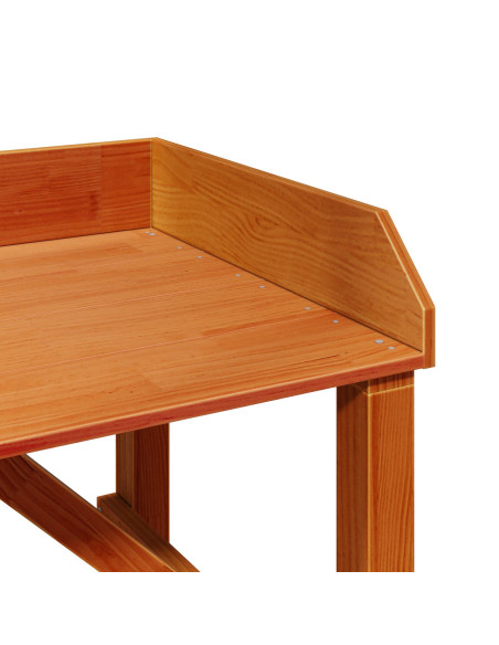 Tavolo da Giardino in Acacia 75x40x90 cm Legno Massello di Pino