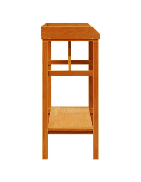 Tavolo da Giardino in Acacia 75x40x90 cm Legno Massello di Pino