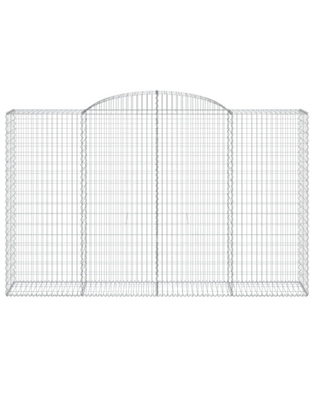 Cesti Gabbioni ad Arco 20 pz 300x50x180/200 cm Ferro Zincato