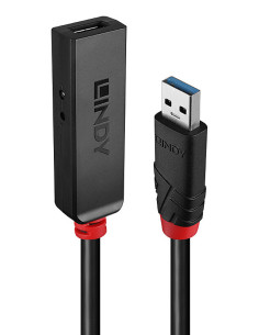 Lindy 43400 hub di interfaccia USB 3.2 Gen 1 (3.1 Gen 1) Type-C 5000 Mbit/s Nero