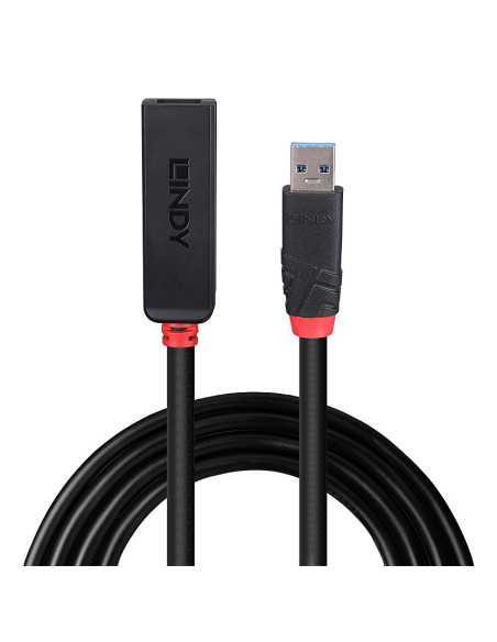 Lindy 43400 hub di interfaccia USB 3.2 Gen 1 (3.1 Gen 1) Type-C 5000 Mbit/s Nero