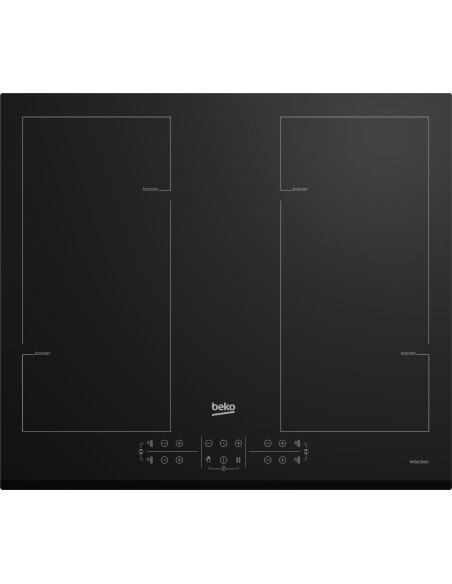 Beko HII64206F2MT Nero Da incasso 60 cm Piano cottura a induzione 4 Fornello(i)