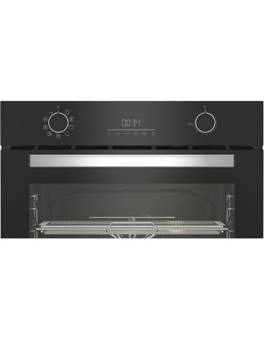 Beko b300 Forno Multifunzione BBIMA13302BMPE Pirolitico con AirFry, , 9 Funzioni, A+, Cristallo Nero e Inox