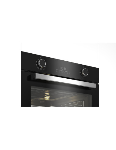 Beko b300 Forno Multifunzione BBIMA13302BMPE Pirolitico con AirFry, , 9 Funzioni, A+, Cristallo Nero e Inox