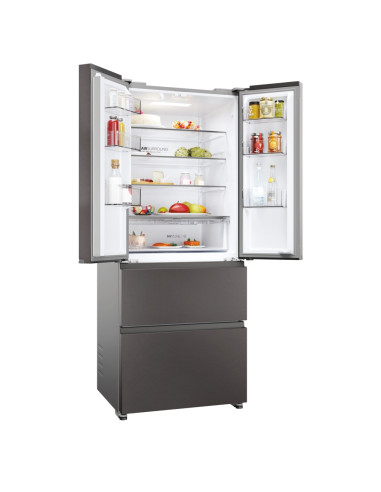 Haier HFR3718ENMD Libera installazione 402 L Acciaio inox