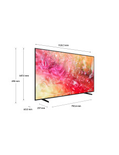 Samsung TV Crystal UHD 4K 50” UE50DU7170UXZT Smart TV Wi-Fi Black 2024, Processore Crystal 4K, 4K Upscaling, Slim Look Design, 2