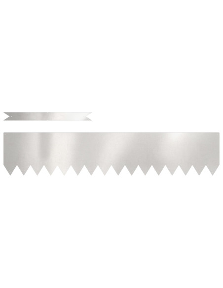 bordature per prato  50 pezzi 100x0,5x20 cm in acciaio inox