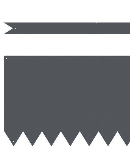 Bordura per Prato 30 pcs Antracite 100 x 0.05 x 20 cm