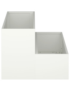 Vaso da giardino Bianco 100 x 60 x 45 cm