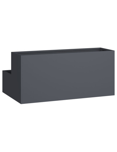 Vaso da giardino Antracite 100 x 60 x 45 cm