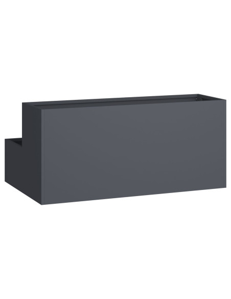 Vaso da giardino Antracite 100 x 60 x 45 cm