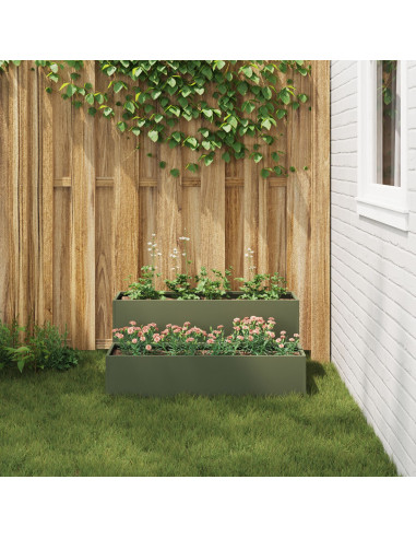 Vaso da giardino Verde oliva 100 x 60 x 45 cm