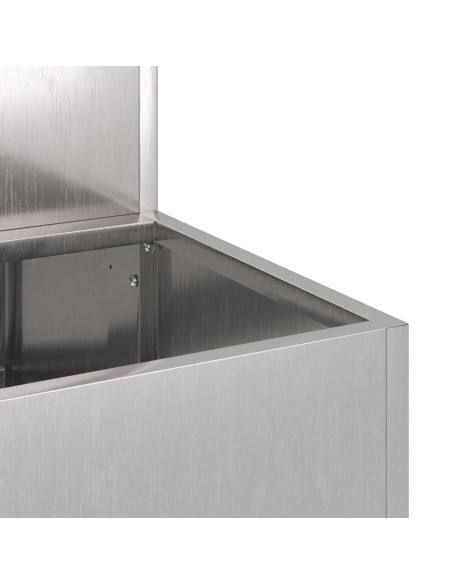 Fioriera da Giardino 2-Tier 100x60x45 cm Acciaio Inossidabile
