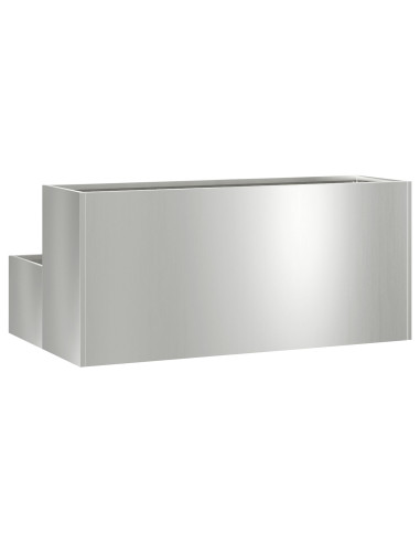 Vaso da giardino Argento 100 x 60 x 45 cm Acciaio zincato