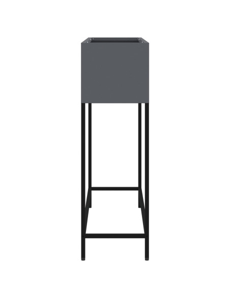 Fioriera Alzata 100x26x82 cm Acciaio Antracite
