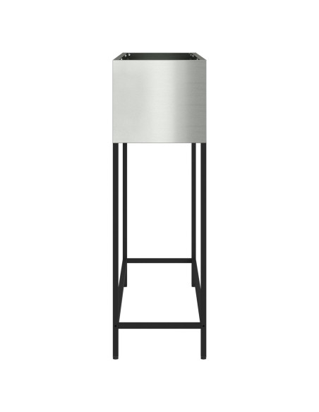 Fioriera alzata 100x26x82 cm Acciaio Zincato