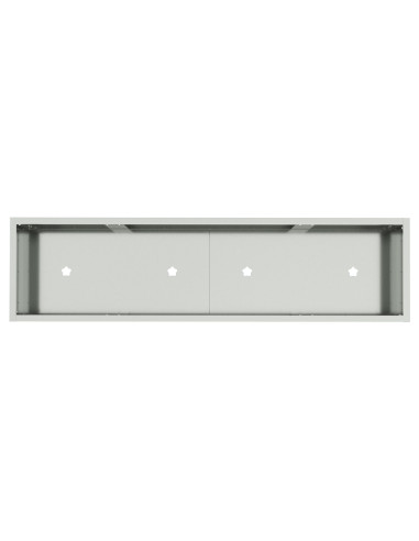 Vaso da Giardino Rialzato Argento 100 x 26 x 82 cm