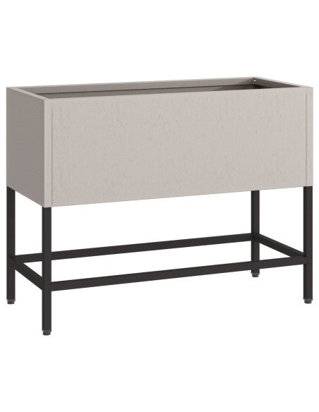 Fioriera rialzata 60x26x45 cm in acciaio resistente alle intemperie