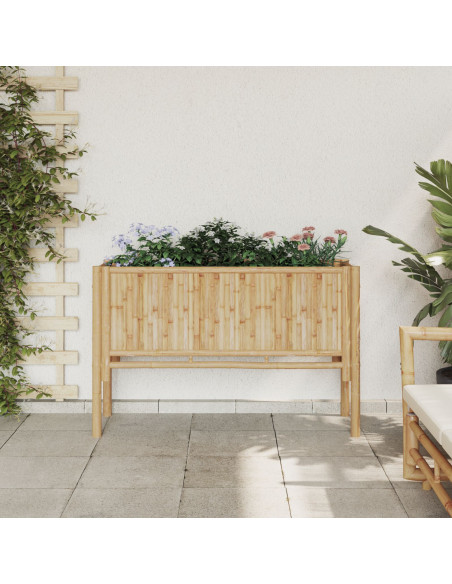 Letto da Giardino Rialzato 110x35x70 cm in Bambù