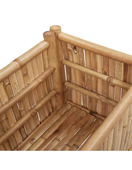 Letto Rialzato Marrone 110 x 35 x 70 cm Bambù