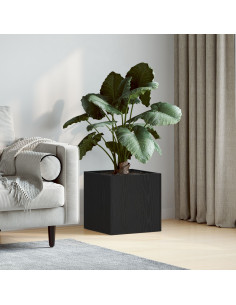 Scatola per vasi Rovere Nero 40 x 38.5 x 40 cm 2