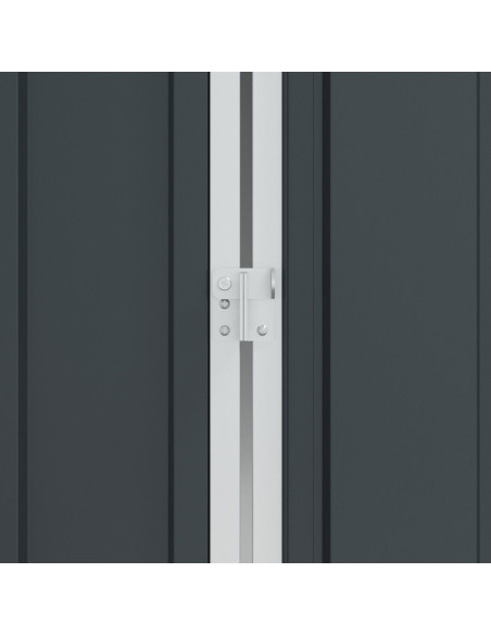 Voliera per uccelli con estensione Anthracite 112x442x141 cm Acciaio