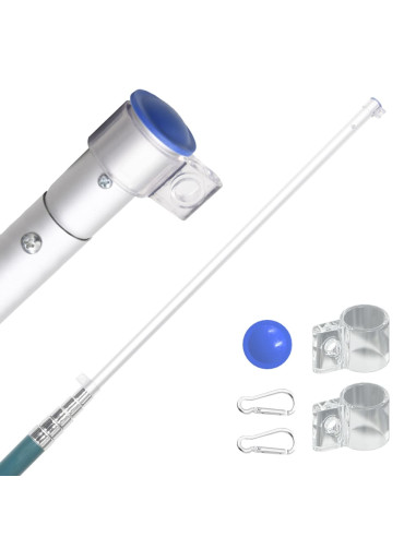 Asta e Bandiera Portogallo 5,55 m Alluminio