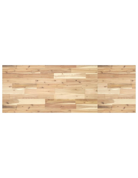 Piano da Bagno Non Trattato 120x50x2cm Legno Massello di Acacia